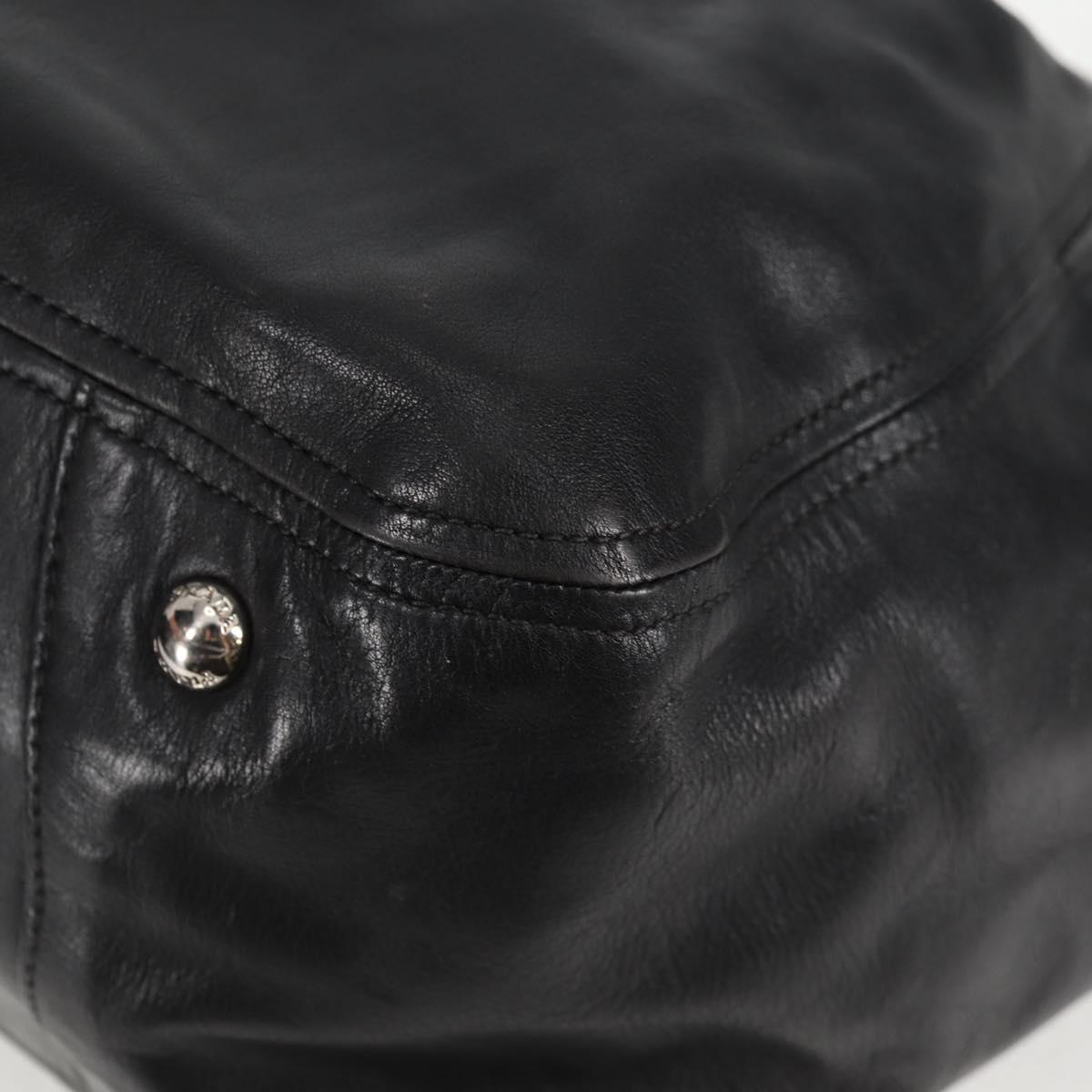 Prada Black Leather Double