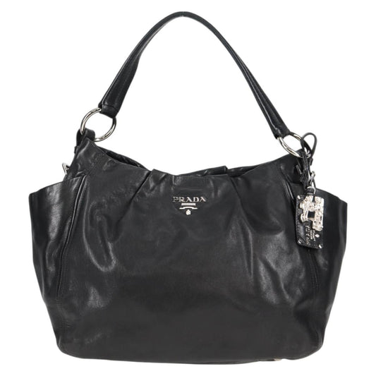 Prada Black Leather Double