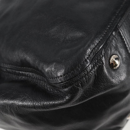 Prada Black Leather Double