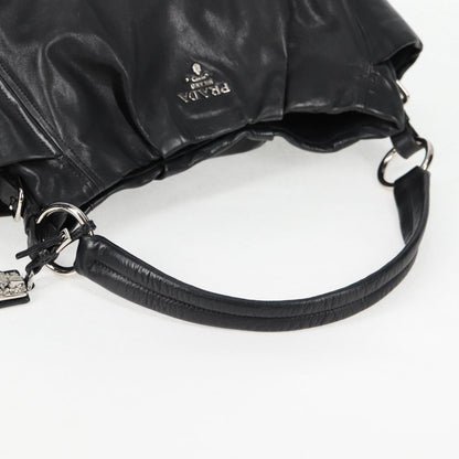 Prada Black Leather Double