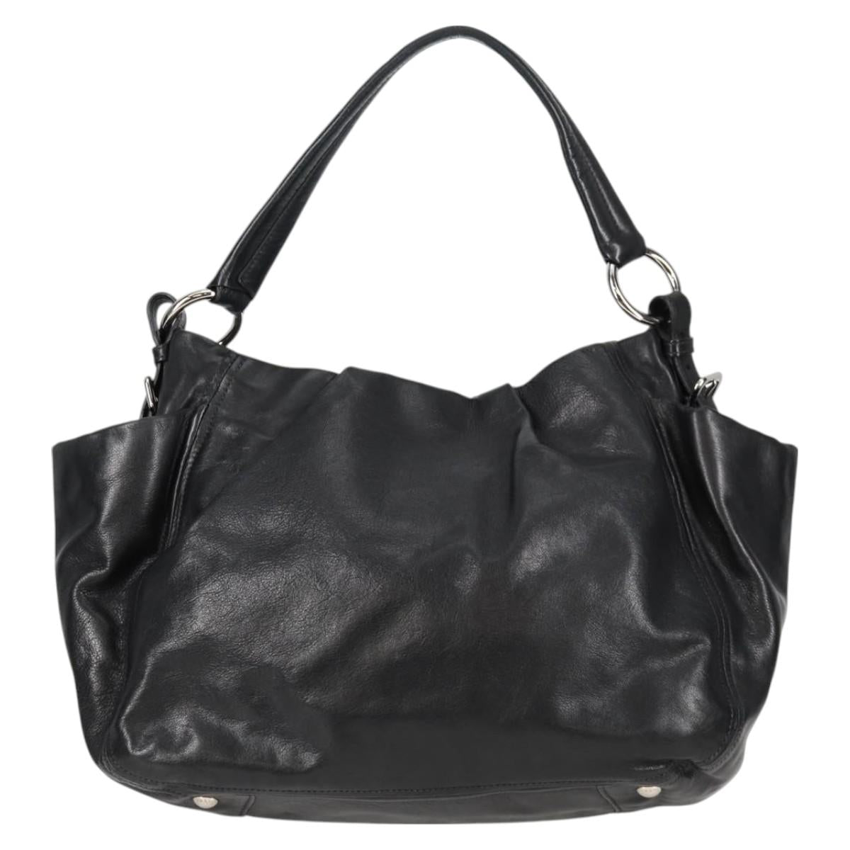 Prada Black Leather Double