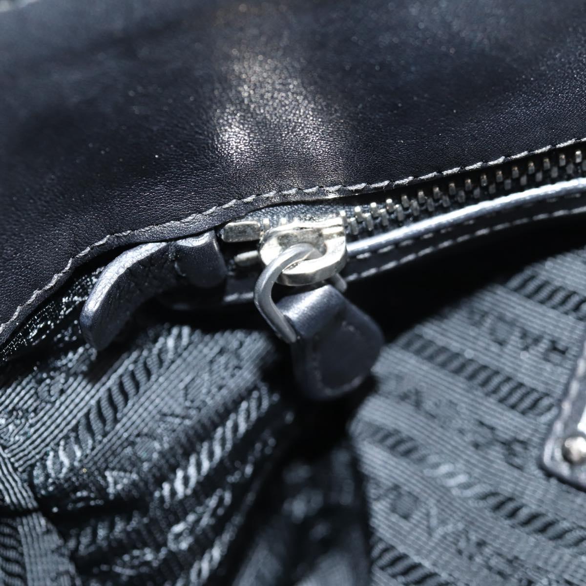 Prada Black Leather Double