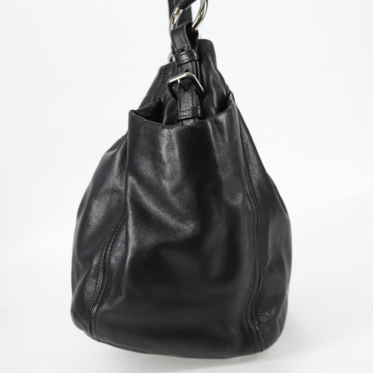 Prada Black Leather Double
