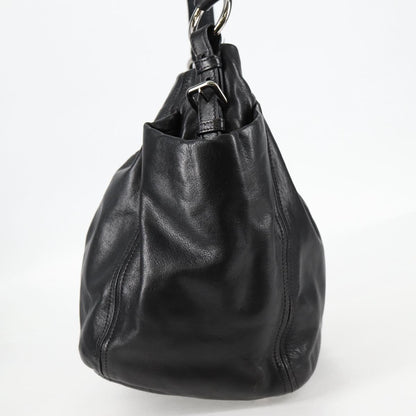 Prada Black Leather Double