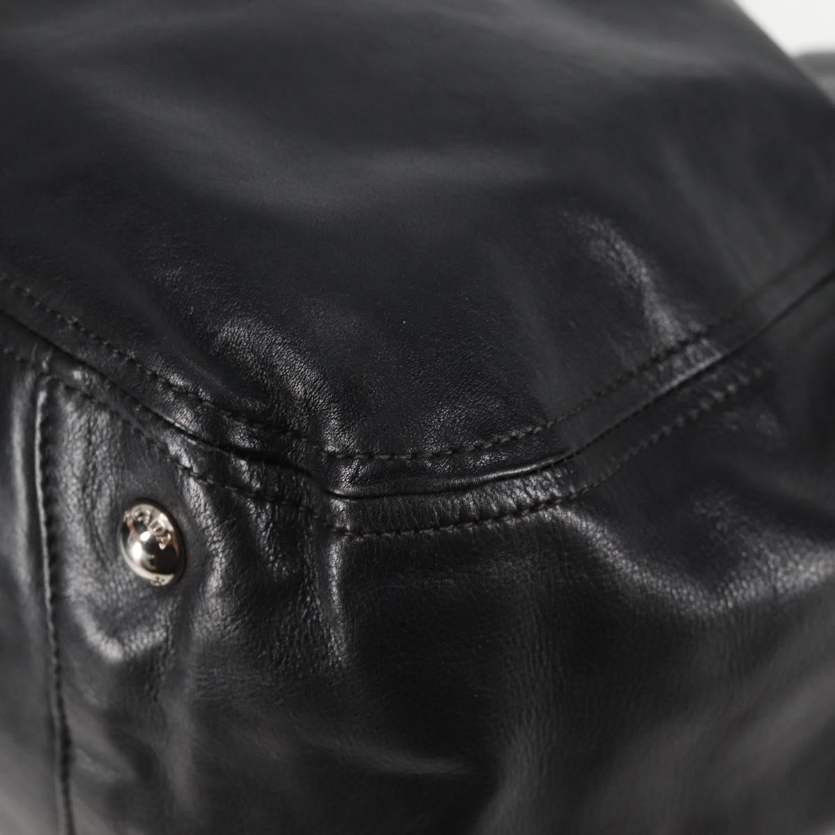 Prada Black Leather Double