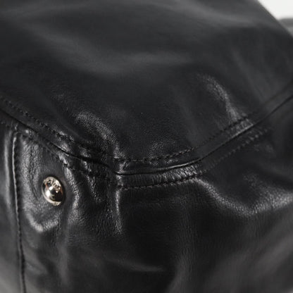 Prada Black Leather Double