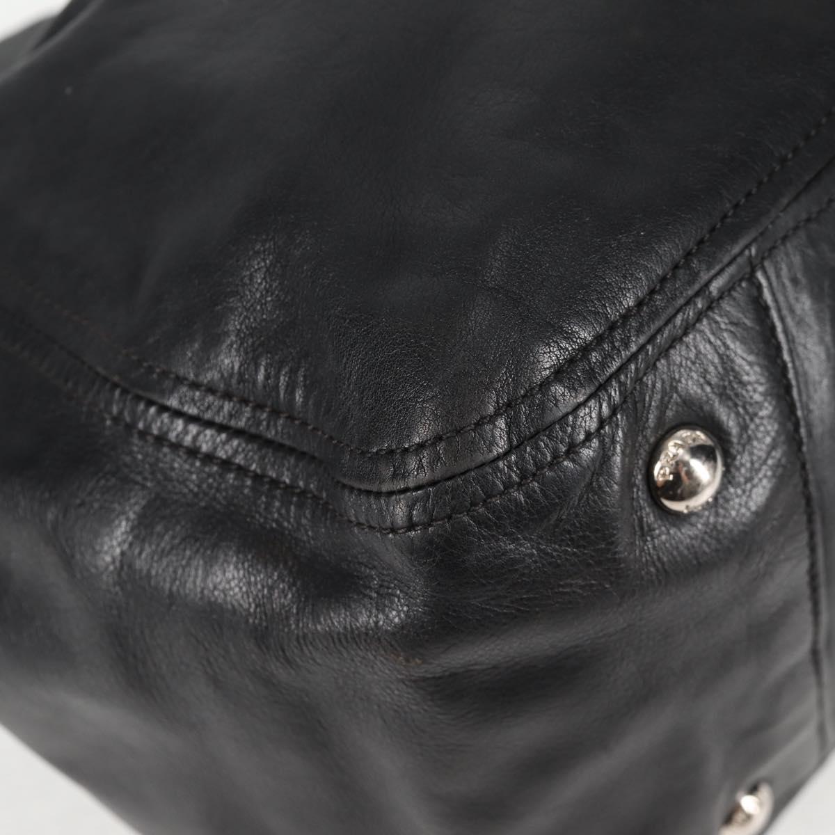 Prada Black Leather Double