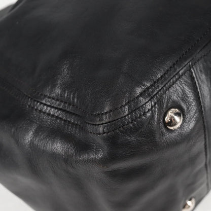 Prada Black Leather Double