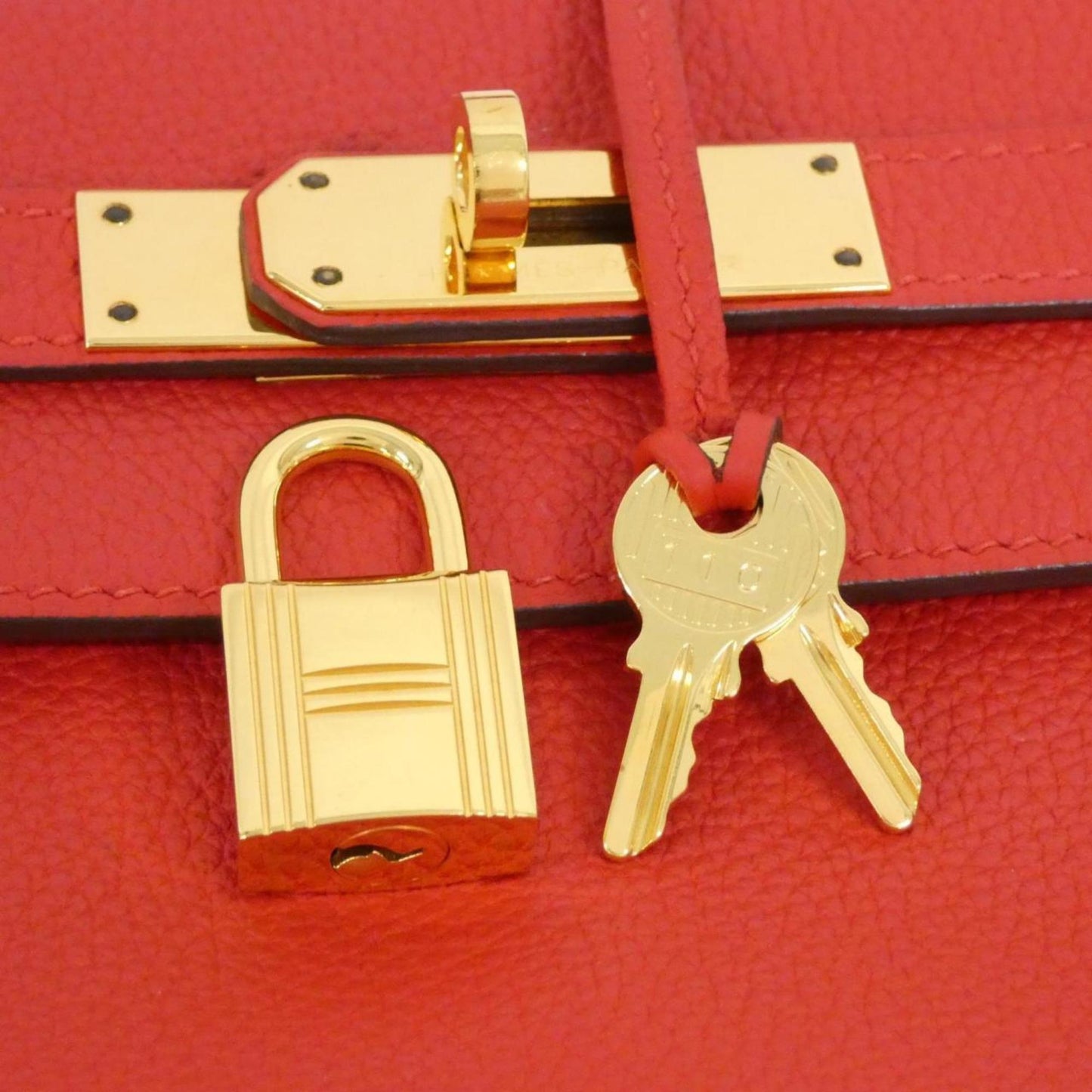 Hermès Red Leather Kelly 28