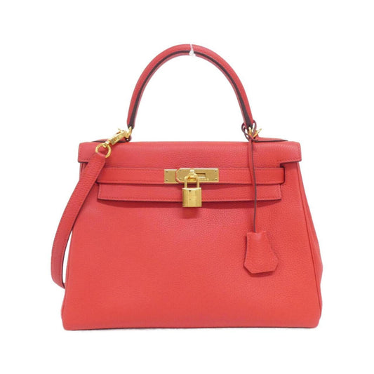 Hermès Red Leather Kelly 28