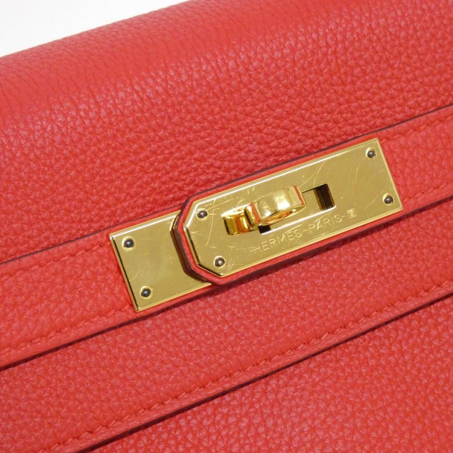Hermès Red Leather Kelly 28