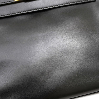 Hermès Black Leather Kelly 25