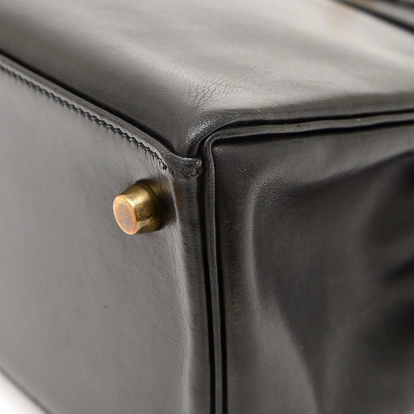 Hermès Black Leather Kelly 25