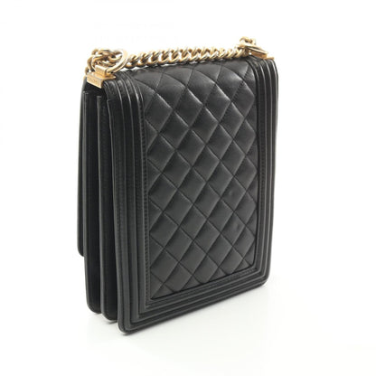 Chanel Black Leather Boy