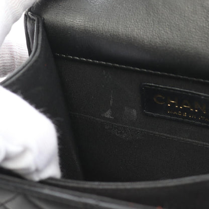 Chanel Black Leather Boy