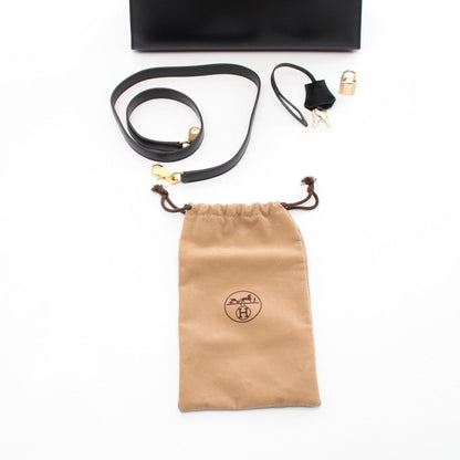 Hermès Black Leather Kelly 28