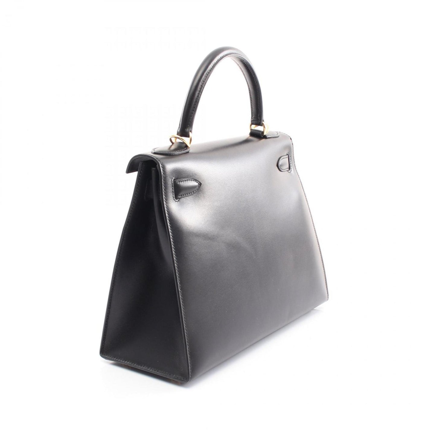 Hermès Black Leather Kelly 28