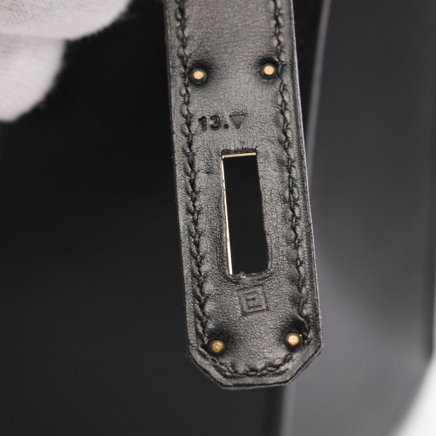 Hermès Black Leather Kelly 28