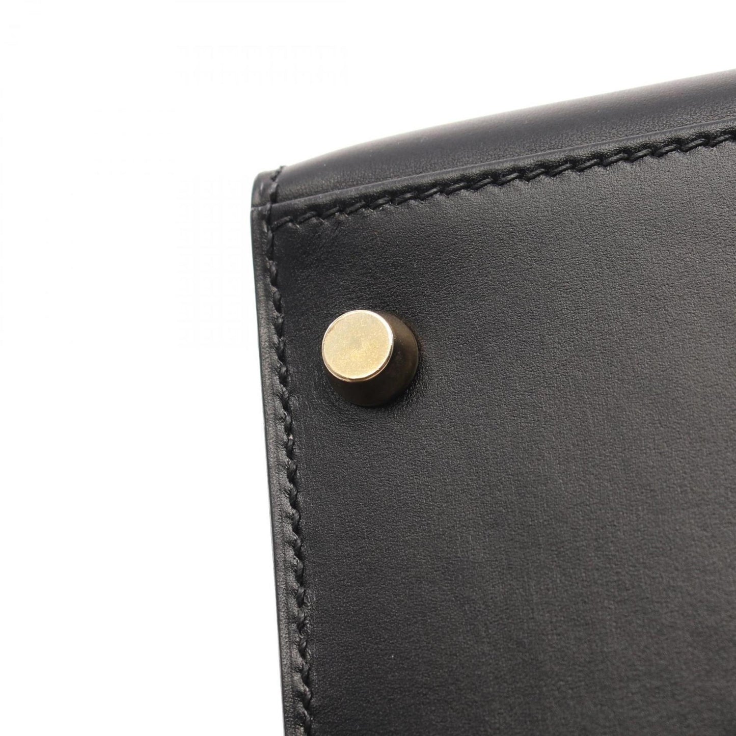 Hermès Black Leather Kelly 28