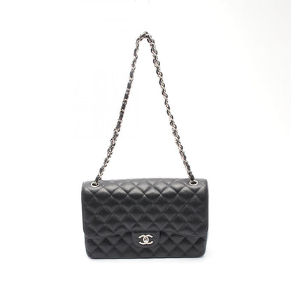 Chanel Black Leather Jumbo