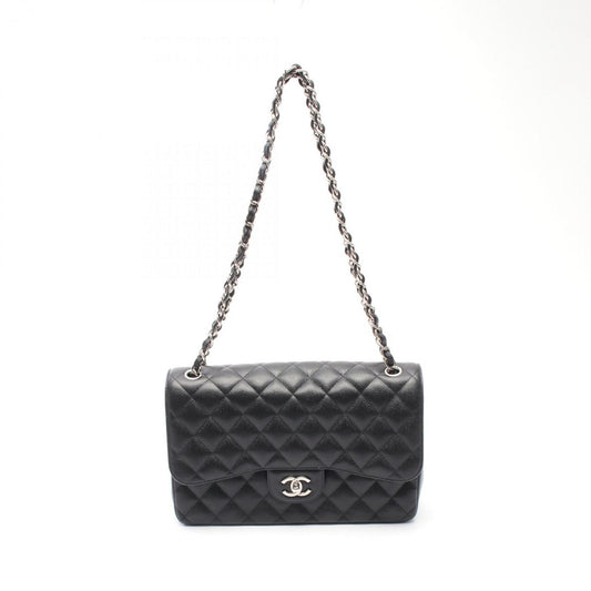 Chanel Black Leather Jumbo