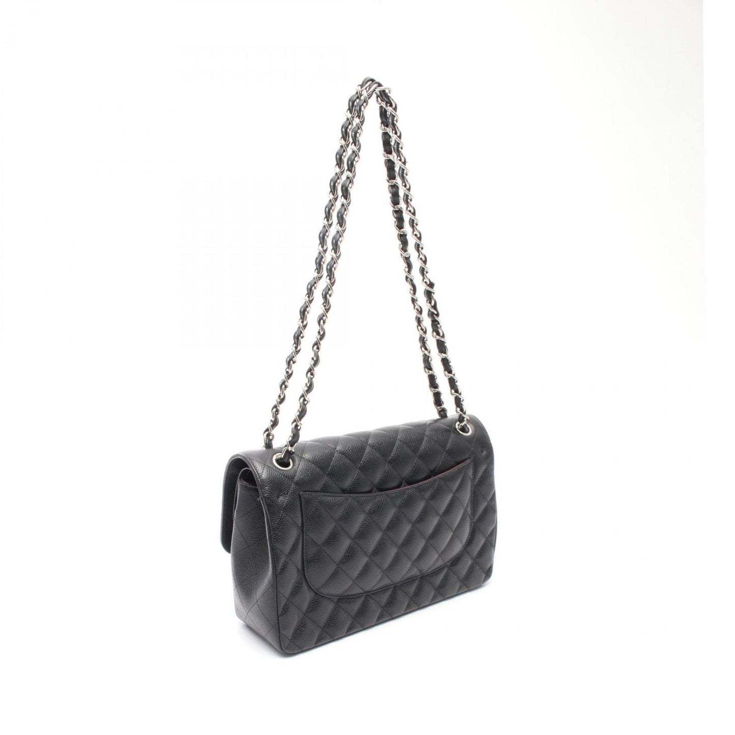 Chanel Black Leather Jumbo