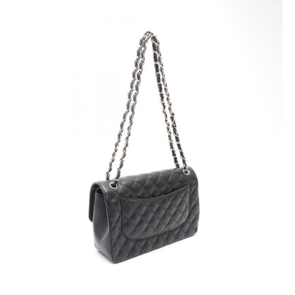 Chanel Black Leather Jumbo