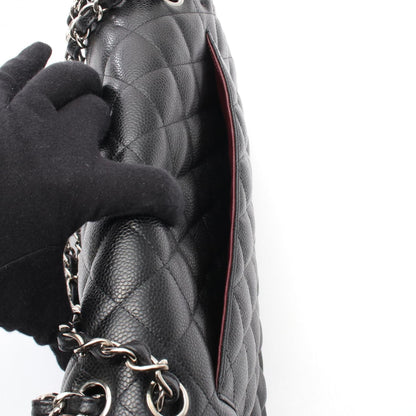 Chanel Black Leather Jumbo