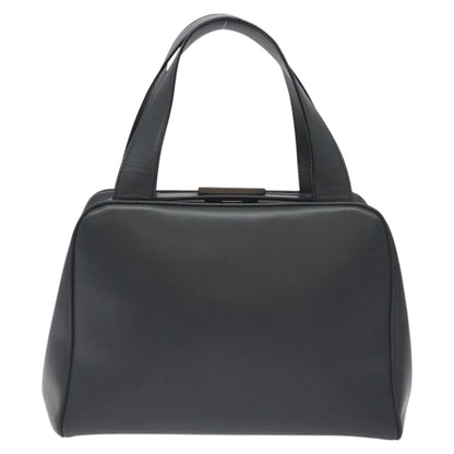 Prada Gray Leather Vitello