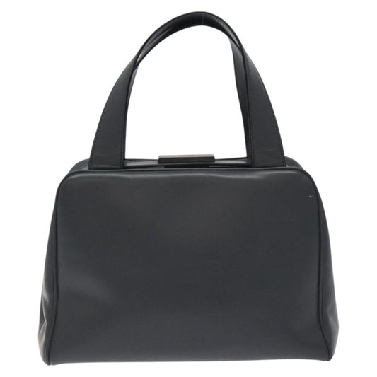Prada Gray Leather Vitello