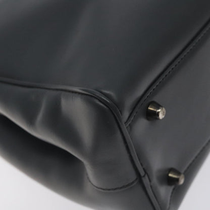 Prada Gray Leather Vitello