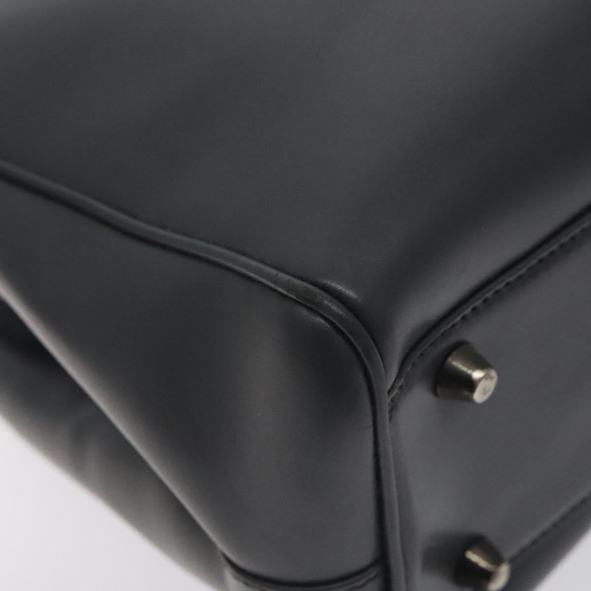 Prada Gray Leather Vitello