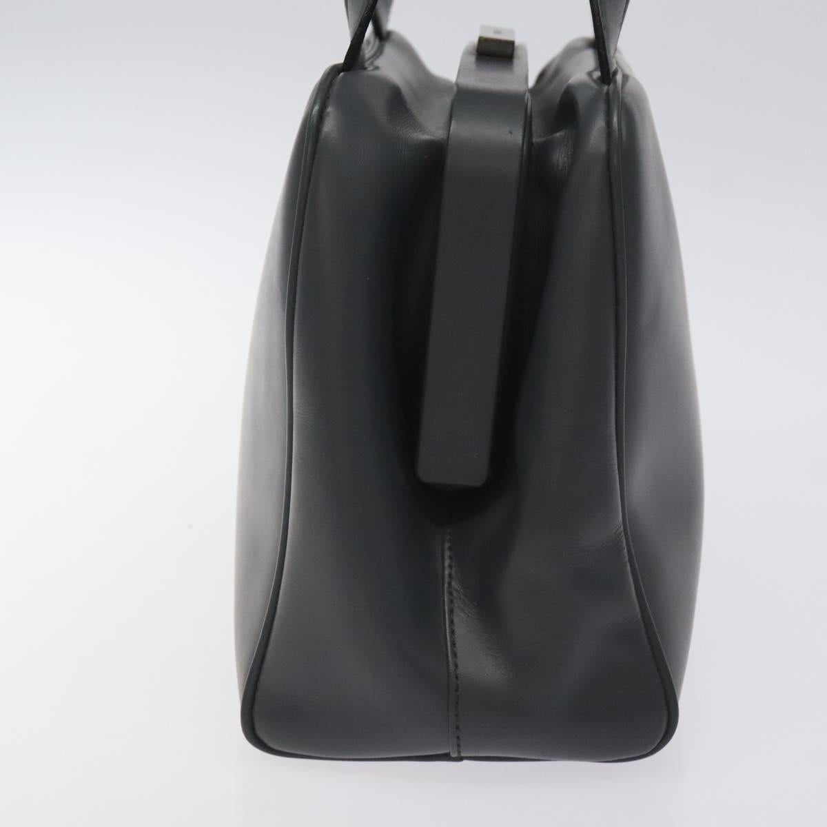 Prada Gray Leather Vitello