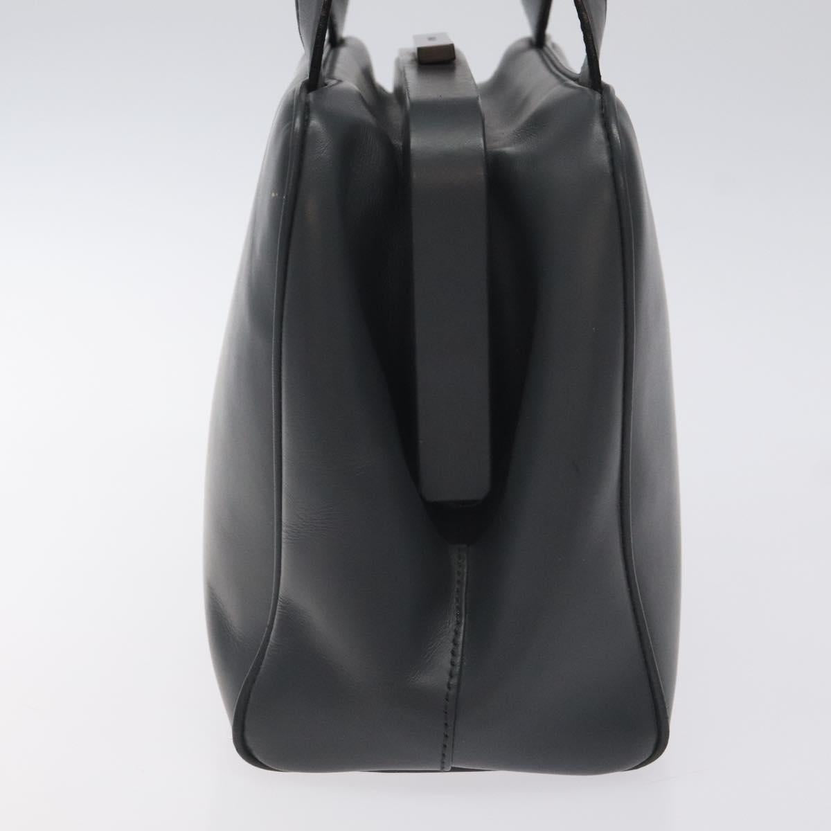 Prada Gray Leather Vitello