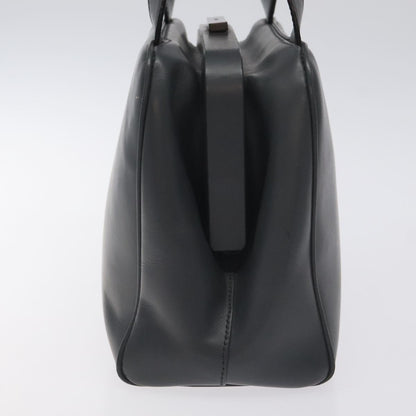 Prada Gray Leather Vitello