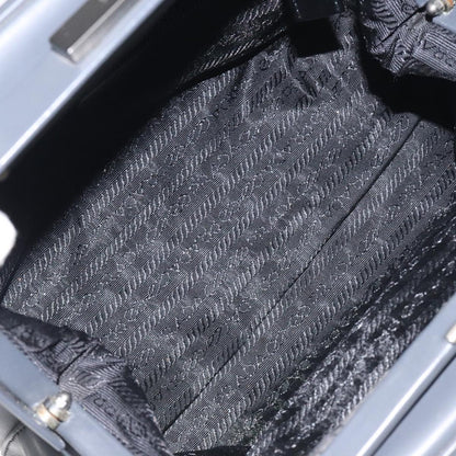 Prada Gray Leather Vitello