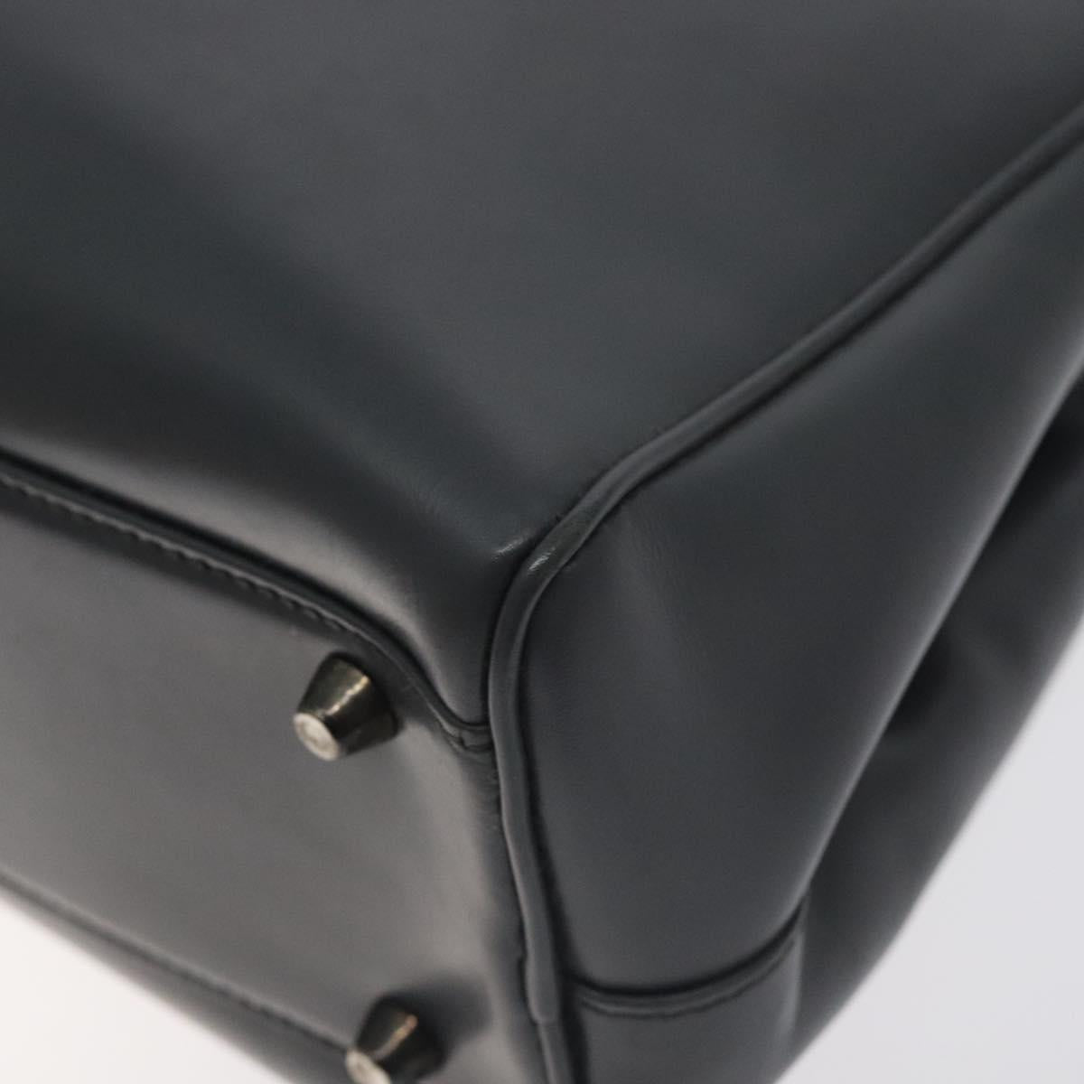 Prada Gray Leather Vitello