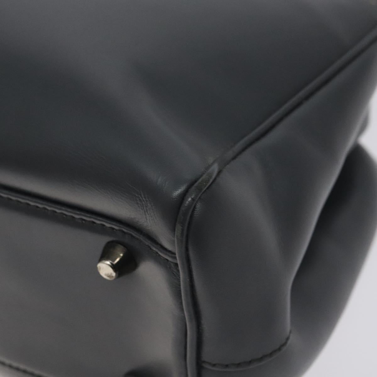 Prada Gray Leather Vitello