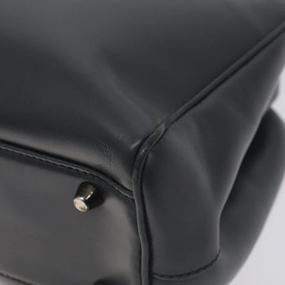 Prada Gray Leather Vitello