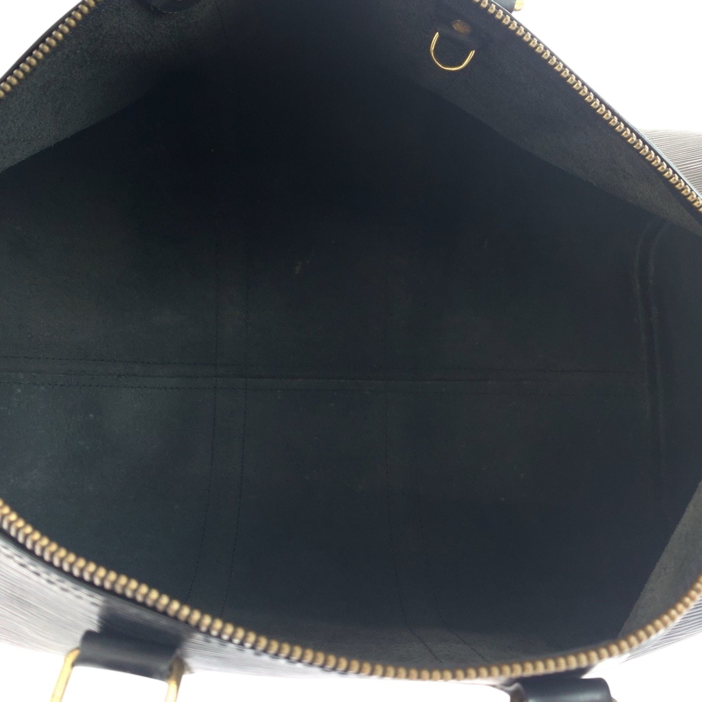 Louis Vuitton Black Leather Keepall 45