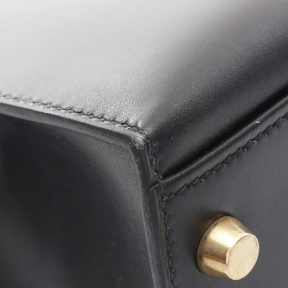 Hermès Black Leather Kelly 32