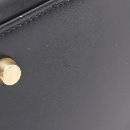 Hermès Black Leather Kelly 32