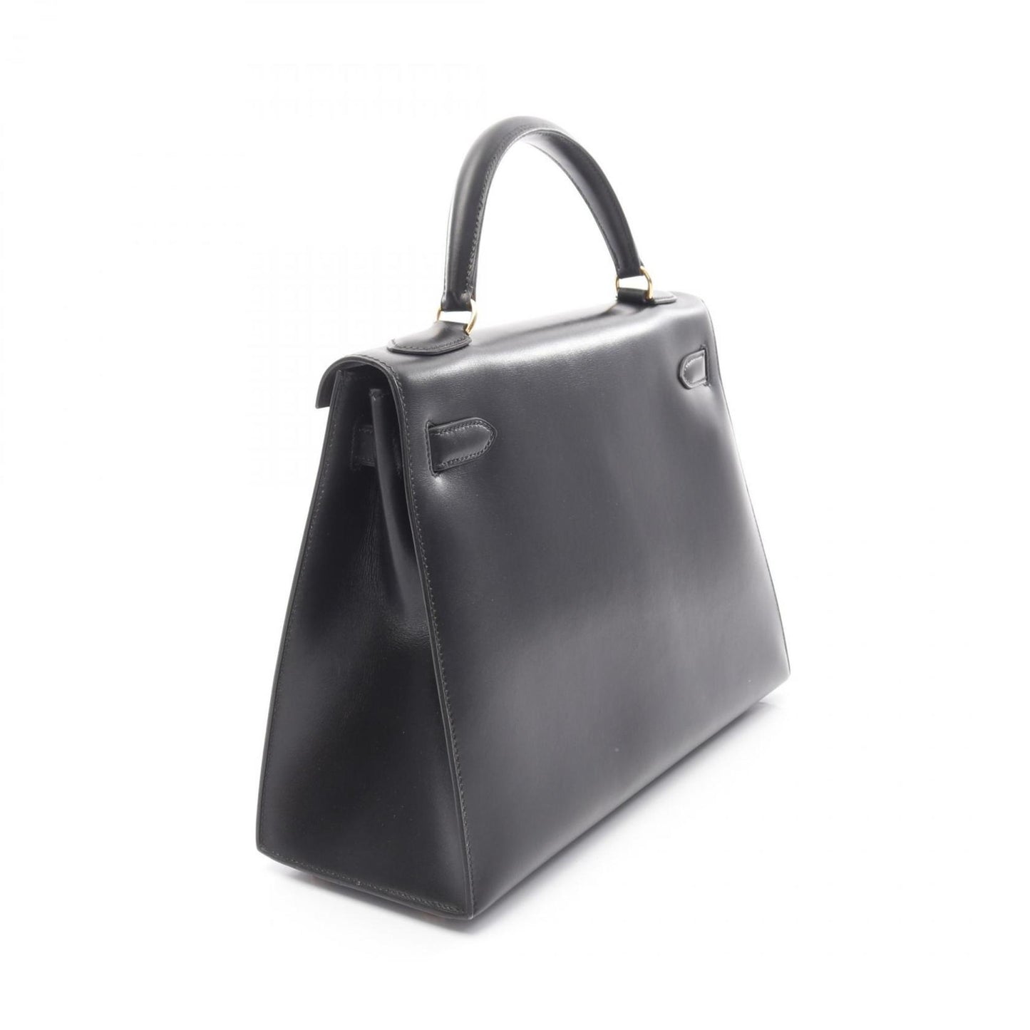 Hermès Black Leather Kelly 32