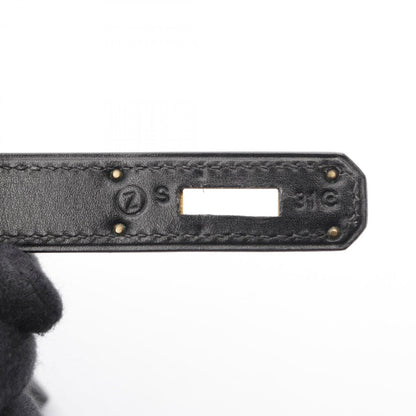 Hermès Black Leather Kelly 32