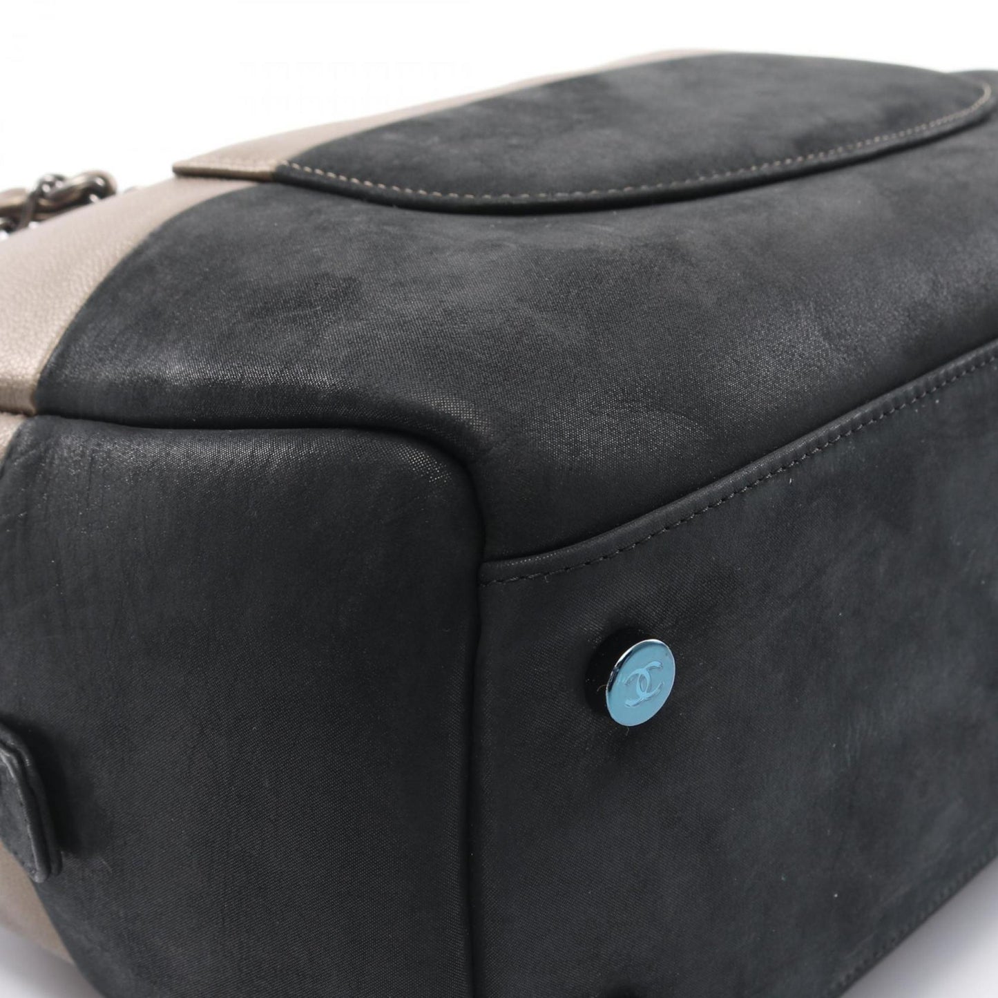 Chanel Black Leather Coco Mark