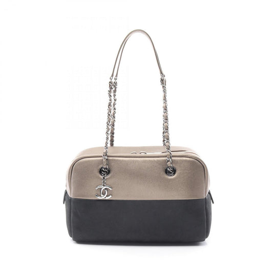 Chanel Black Leather Coco Mark