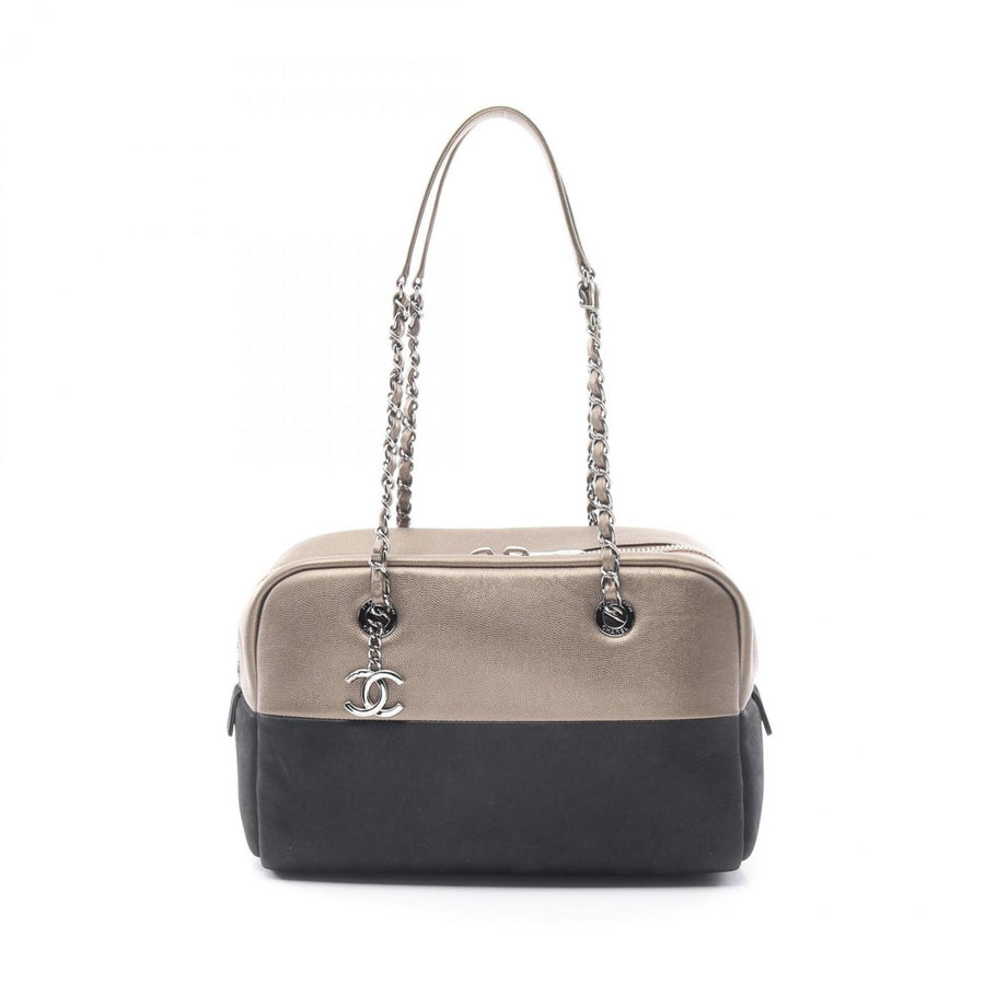 Chanel Black Leather Coco Mark
