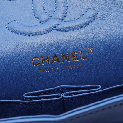 Chanel Blue Leather Timeless 23