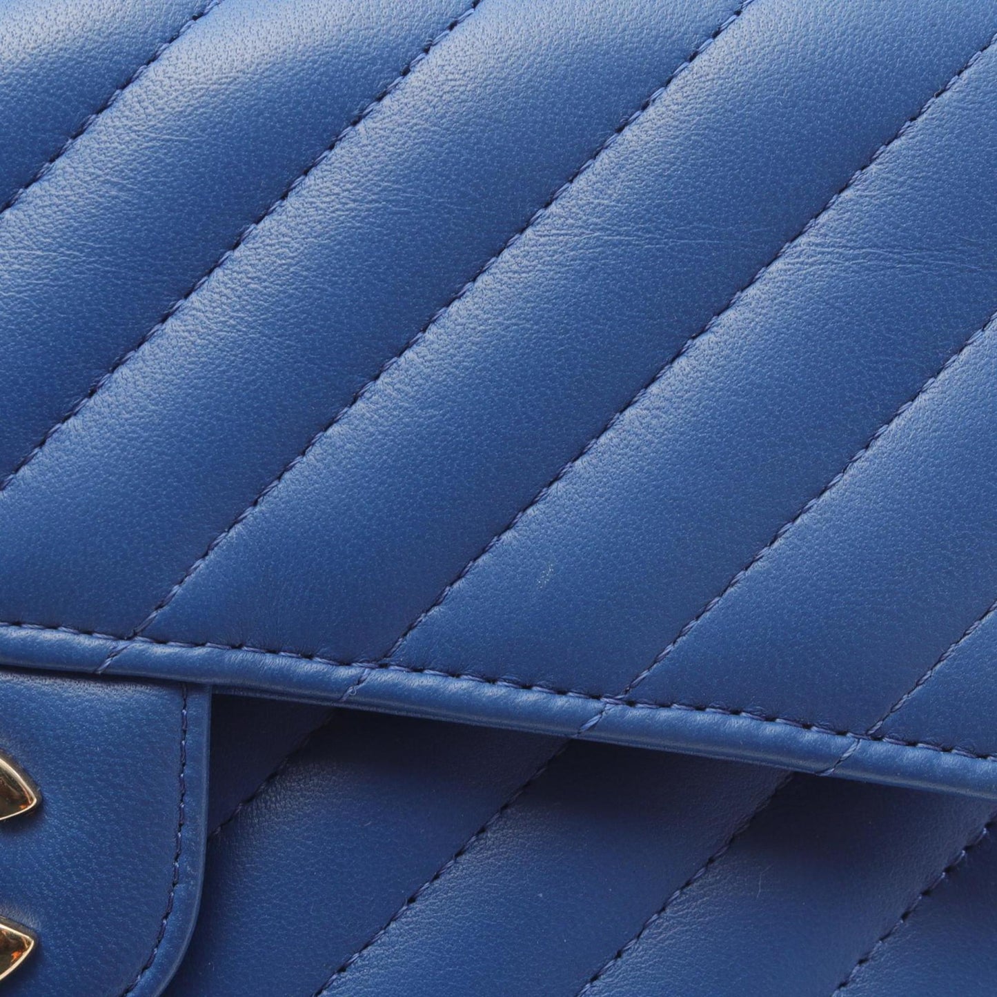 Chanel Blue Leather Timeless 23