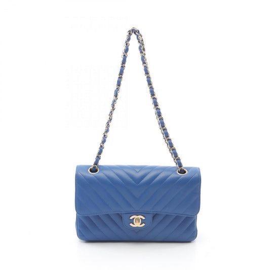 Chanel Blue Leather Timeless 23